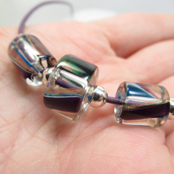 Glass beads necklace - Picture 4 of 6